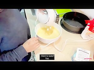 Cooking a Cake Pie
