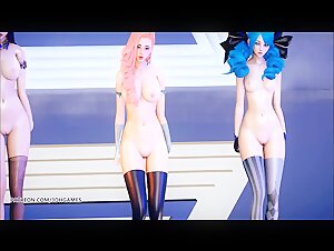 Sexy Naked Dance Seraphine Gwen Caitlyn