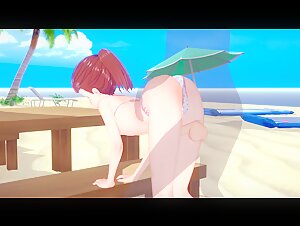 Ako Suminoe at the Beach - Kiss x Sis - 3